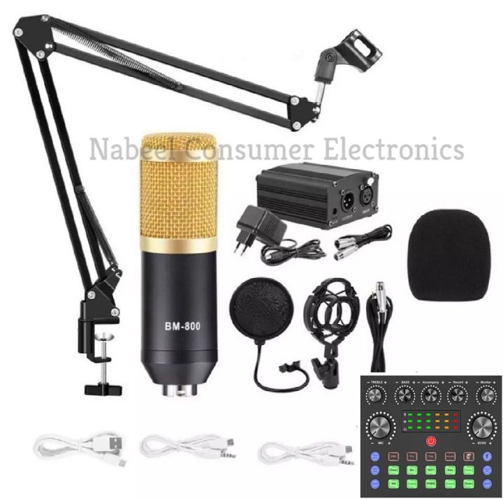 Bm 800 Condenser Microphone Complete Kit - Home Studio Setup
