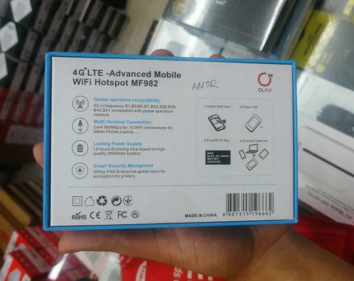 POCKET%20WI-FI%20ROUTER%20300Mbps%20&%203000mAh%20Battery%20%20with%20Display%20OLAX%20MF982%204G%20-%20Image%207