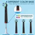 Cross Action Electric Toothbrush Replacement Heads Compatible with Oral B Pro, X-Shape and Angled Bristles Brush Head for OralB.