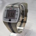 (L). Polar FT4 Digital Watch Unisex Brown, pink , gray Tone New Battery. 