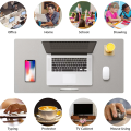 1 Pcs Large Size 600*300mm Office Desk Protector Mat PU Leather Waterproof Mouse Pad Desktop Keyboard Desk Pad Gaming Mousepad.