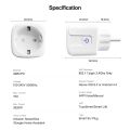 GIRIER Tuya Smart WiFi Power Plug EU 16A with Power Monitor Function Smart Home Wireless Socket Outlet Support Alexa Google Home. 