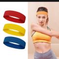 Sports Headband Cotton Elastic Sweatband
Basketball Sports Headband Women Men
Gym Fitness Sweat Hair Band Volleyball Tennis
Running. 