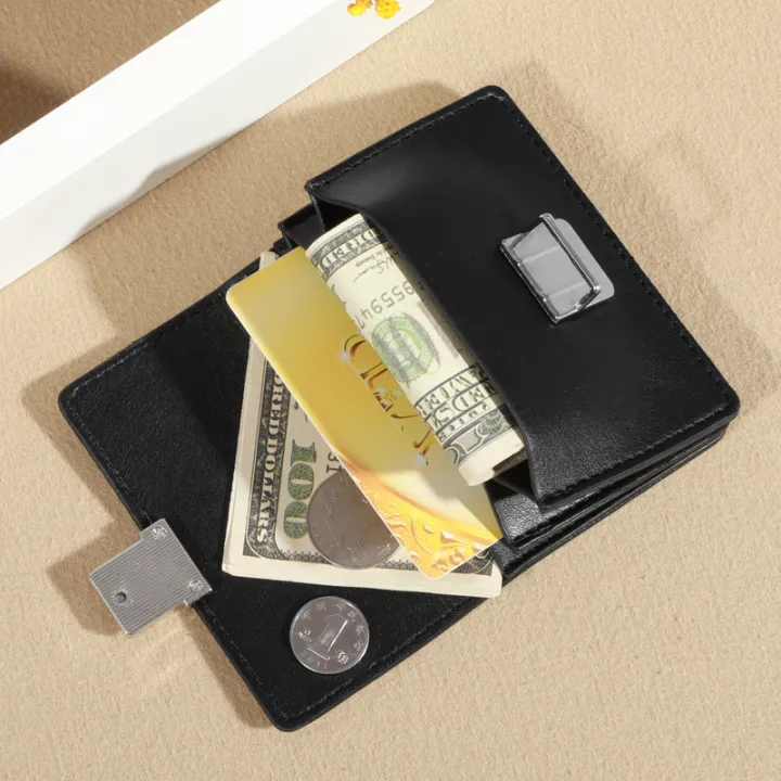 PU%20Leather%20Wallets%20for%20Women%20Short%20Purses%20Female%20Plaid%20Purses%20Card%20Holder%20Wallet%20Fashion%20Woman%20Metal%20Buckle%20Wallet%20Clutch%20Bag%20-%20Image%204