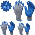 3 Pair Heavy Duty Working Hand Gloves, All Time All Work Protect Your Hand Safely.