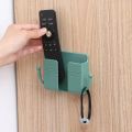 Mobile Phone Charging Hanging Holder Multifunction Wall Mounted Plug Bracket Remote Control Mounted Storage Box. 