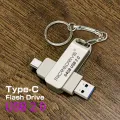 2 in 1 metal body USB 3.0/2.0 high speed pendrive type c / USB port pendrive original storage pendrive.