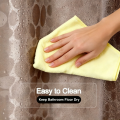 3D Pebble Design Shower Curtain Waterproof PEVA Thick Semi-Transparent Bathroom Partition Door Curtain for Shower Room. 