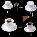 16PCS Coffee Stencils Fancy Coffee Printing Model Milk Cake Stencils Cappuccino Mold Cake Drawing Mould Home Kitchen Supplies. 