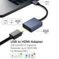 USB to HDMI Adapter HD 1080P USB 3.0 to HDMI-Compatible Converter External USB Adapter Video Adapter Cable for Desktop Laptop PC. 