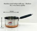 Indian Heavy Stainless Steel Copper Milk Pot. 