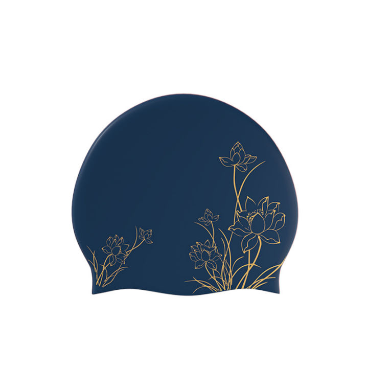 Lotus%20Printed%20Swimming%20Cap%20for%20Women%20Long%20Hair,%20Silicone%20Waterproof%20Enlarged%20Swim%20Cap,%20Ear%20Protection%20Swimming%20Caps%202%20Colors%20-%20Image%205