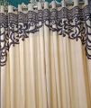 Velvet Curtain Laser Print 2 Pcs – Premium Malai Velvet Heavy Parda for Bedroom & Living Room | Elegant Eyelet Design Window Curtain. 