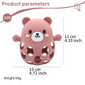 Silicone Bear Gum Easy to Grasp Grinding Exercise Toy.