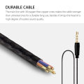 SUPER BASS White Earphones 3.5mm Connector with Mic - Super Quality Stereo Headset with 3.5mm jack - Stereo Handsfree / Handsfree Extra Bass Headphone Handsfree With Microphone Headphones Wired Earphones - MU35 WHITE. 