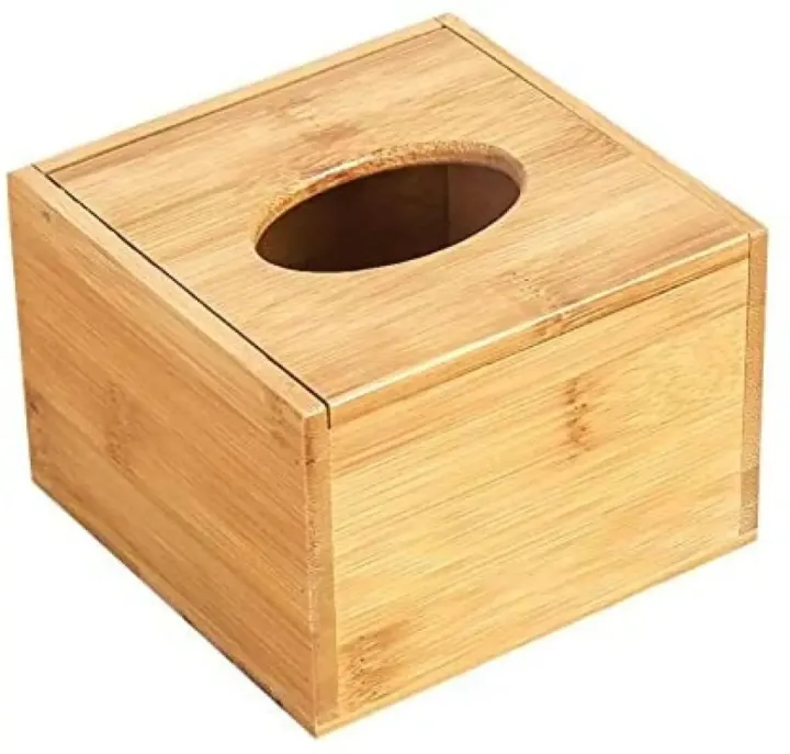 Tissue%20Napkin%20Pop%20Up%20Dispenser%20Bamboo%20Square%20Box%20-%20Image%202