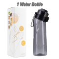 650ml Flavored Water Bottle with Flavor Pods Frosted Air Water up Bottle Camping Fishing Water Cup Set for Outdoor Activities.