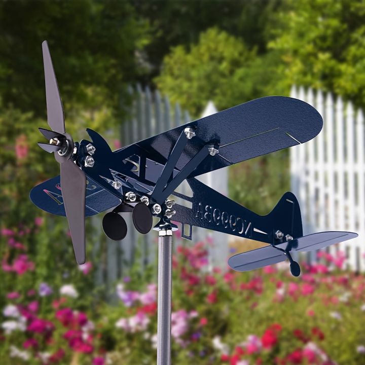 Metal%20Airplane%20Weathervane%203D%20Piper%20J3%20Cub%20Wind%20Spinner%20Windmill%20Garden%20Decor%20Home%20Outdoor%20Roof%20Plane%20Indicator%20Wind%20Direct%20P1C8%20-%20Image%204