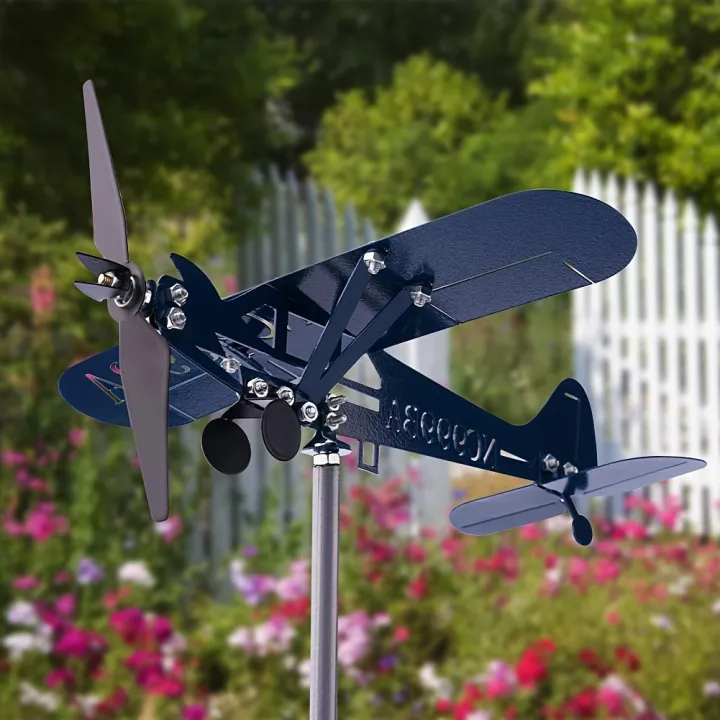 Metal%20Airplane%20Weathervane%203D%20Piper%20J3%20Cub%20Wind%20Spinner%20Windmill%20Garden%20Decor%20Home%20Outdoor%20Roof%20Plane%20Indicator%20Wind%20Direct%20P1C8%20-%20Image%204