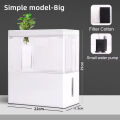 Fish tank living room small landscape ecological tank household USB powered mini tank fish tank. 