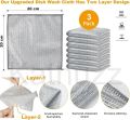 Multipurpose Wire Dishwashing Rags for Wet and Dry Stainless Steel Scrubber Non-Scratch Wire Dishcloth for Washing Dishes Sinks Counters Easy Rinsing Machine Washable Pack Of 3. 