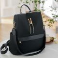Louis Well New Cute Women Girls Bagpack For Going University 13 Inches Hieght With Single Shoulder Strap Black And Grey Bagpack Waterproof Anti-Theft. 