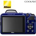 Nikon COOLPIX L810 16.1 MP Digital Camera with 26x Zoom NIKKOR ED Glass Lens and 3-inch LCD (Blue) (Renewed). 