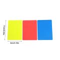 3PCS Professional Referee Card Set High-Visibility Soccer Red Yellow Cards with Holder for Football Soccer Referee Cards. 
