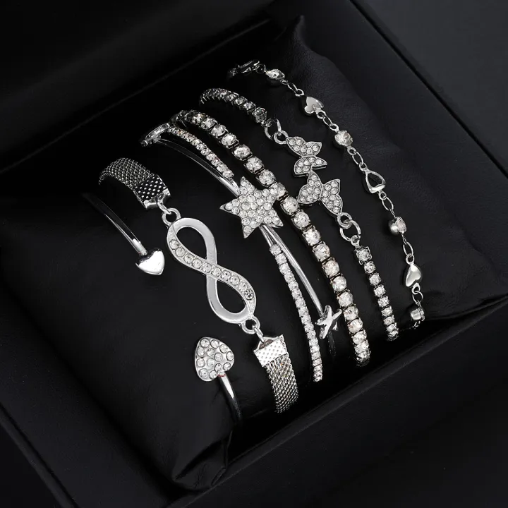 Elegant%20Sparkling%20Rhinestone%20Bracelets%20Set%20for%20Women%20Butterfly%20Heart%20Infinity%20Star%20Designs%20Open%20Bracelet%20Daily%20Wear%20Jewelry%20%20-%20Image%205