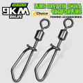Fishing Swivels Snap 25~100Pcs Stainless Steel Snap Fishing Rolling Swivels Saltwater Fishing Coastlock Snap Connector Tackles. 