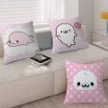 CUTE M-Mamegoma Seal Decorative Room Aesthetics Pillow Case Home Decor Bedroom Sofa Bed Couch Pillow Cover 45x45.