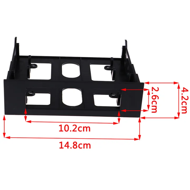 Black%203.5"%20to%205.25"%20drive%20bay%20computer%20pc%20case%20adapter%20mounting%20bracket%20-%20Image%205