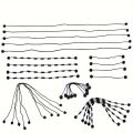 5pcs Black Spider Silk Rope Connectors, 23.5cm Building Bricks Chain Building Block 14226 63141 Accessories High-Tech MOC Blocks.