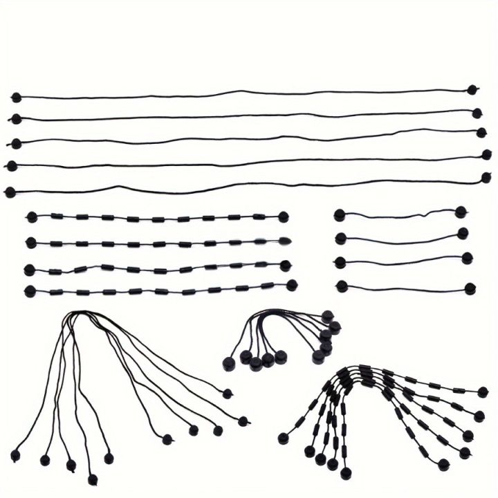 5pcs Black Spider Silk Rope Connectors, 23.5cm Building Bricks Chain Building Block 14226 63141 Accessories High-Tech MOC Blocks