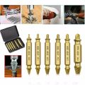 Speed out, remove the screw nut, the damaged screw, the sweet screw pin. Titanium coated left screw extractor set with box. 
