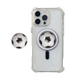 Cute 3D Football Mobile Phone Holder For Universal Phone Case Magnetic Bracket For IPhone Griptok Grip Tok. 