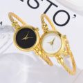 2PCS Fashion Luxury Women's Watch Gold Fine Strap Ladies Watch For Bracelet Montre Femme Female Wrist Watch Women Clock Relojes. 