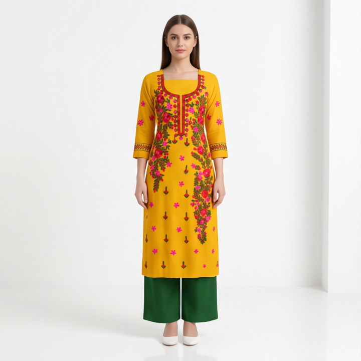 One%20Piece%20Dress%20For%20Woman%20Multicolour%20Stylish%20Full%20Length%20Gown%20For%20Ladies%20Daily%20Wear%20-%20Image%202