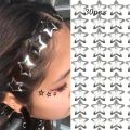 30Pcs Y2K Silver Pentagon Star Hair Clips Matching Bb Clip Ins Mini Metallic Cute Sweet Cool Clip. 