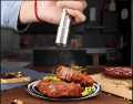 Salt & Pepper Mill Grinder | Stainless Steel Original Pump| One Hand Operation Grind Herb or Spice Cooking Gadgets. 
