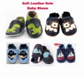 Dinosaur, Pure Soft Leather Baby Shoes. 