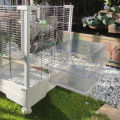 Bird Bath Shower   Bathtub Box  Large Hanging Clear Transparent  Cube   for Parrots  Cage Accessories Bowl. 