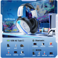 【Original G6000】 Wireless Bluetooth Noise Cancelling Gaming Headphones - Over the Ear Stereo Gaming Headset Headphone with Microphone - 40 Hours Long Battery - Premium Design - Wired & Wireless HIFI Bass Stereo Earphone Headband with Mic - By FunBug. 
