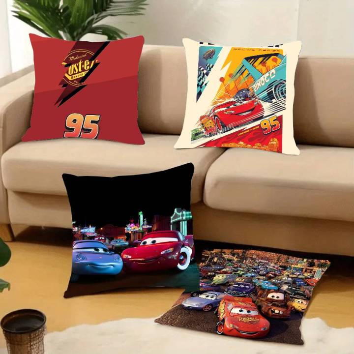 1PC%20Cartoon%20Cars%20Movie%20Lightning%20Mc%20Queen%20Pillow%20Case%20Square%20%20Bedroom%20Sofa%20Leisure%20Comfort%20Cushion%20Car%20Home%20Decoration%20-%20Image%202