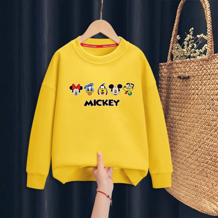 K2001-O Korean style children's sweater cute cartoon screen print unisex polyester casual sweater ** Retail **