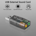 Mini External Usb To 3.5mm Mic Headphone Jack Stereo Headset 3d Sound Card Audio Adapter New Speaker Interface For Laptop. 