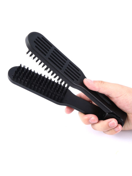 Pro%20Hairdressing%20Straightener%20Hairbrush%20Nylon%20Hair%20Straightening%20Double%20Brushes%20V%20Shape%20Comb%20Clamp%20Styling%20Tools%20DIY%20-%20Image%202