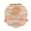 Wooden Baby Teeth Storage Box Teeth Wooden Box Umbilical Cord Tooth Collection Box Infant And Toddler Souvenir Box. 