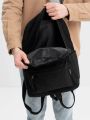 unisex black colour waterproof quality backpack. 