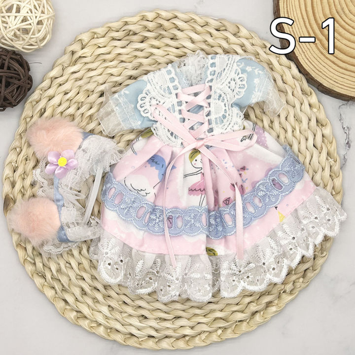 12 Inch Anime BJD Doll Kids Girls 4 To 16 Years Dollhouse Accessories Skirt Hat Headdress With Clothes Dress Up DIY Toys